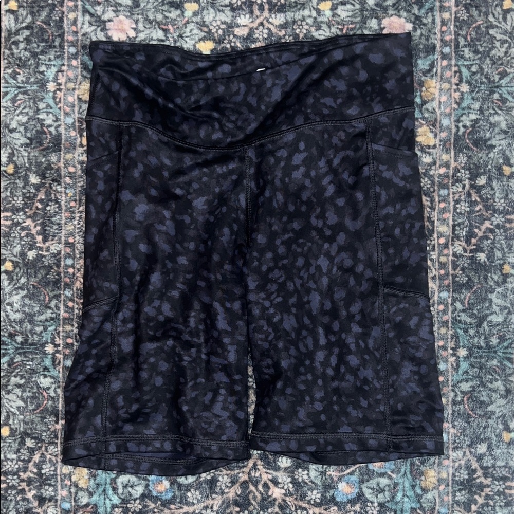 GAP Black Patterned Women's Bike Shorts